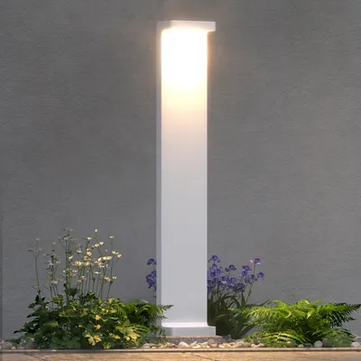 Immagine prodotto di doporro Lampione LED da Giardino 3000K, Paletto Esterno IP65 H60cm in Alluminio Bianco Opaco, Luce Calda 6W per Vialetti, Giardini, Cortili e Ingressi