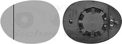 Produktbild von VAN WEZEL Spiegelglas Außenspiegel Links für MINI Schrägheck (F56) Asphärisch Beheizbar 0518837