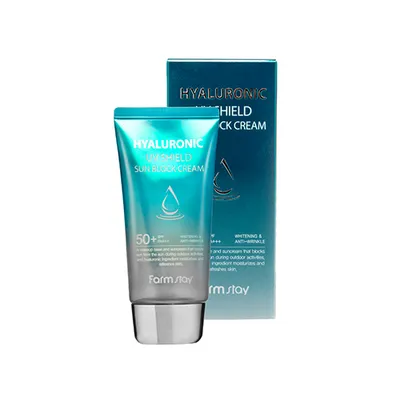 Obrázek produktu pro FarmStay Kremowy bloker przeciwsłoneczny z kwasem hialuronowym SPF50+, 70g