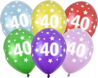 Produktbild von Luftballons 40. Geburtstag 5 Stk. Mix 14 Zoll