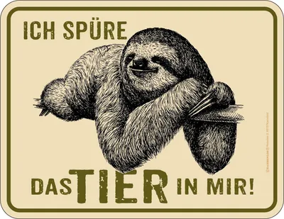 Produktbild von Faultier - Fun-Schilder - Das Tier In Mir