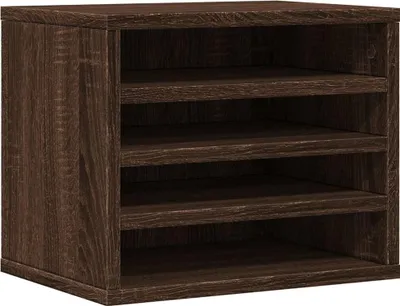 Zdjęcie produktu dla vidaXL Organizer na biurko brązowy dąb 36x26x29,5 cm