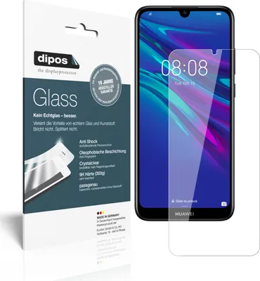 Produktbild von 1x Schutzfolie für Huawei Y6 Pro (2019) - Anti-Shock 9H Folie dipos Glass Kunststoffglas