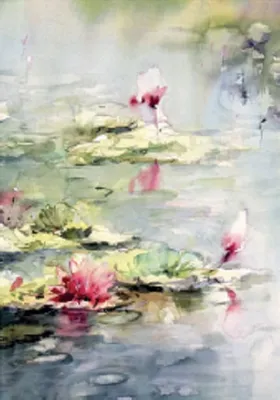 Produktbild von Sonderkarte 12 x 18 cm mit Umschlag „Wasserlilie“