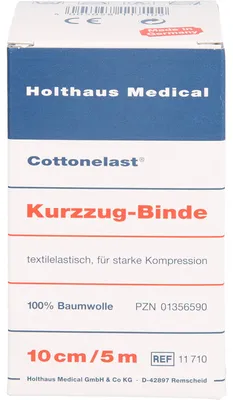 Produktbild von Baumwolleelast Kurzzugbinden 10 cm x 5 m, 1 St. Binde