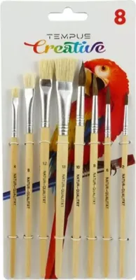 Obrázek produktu pro Sada štětců Tempus kulatý 2,6,8,10+plochý 4,8,12,18