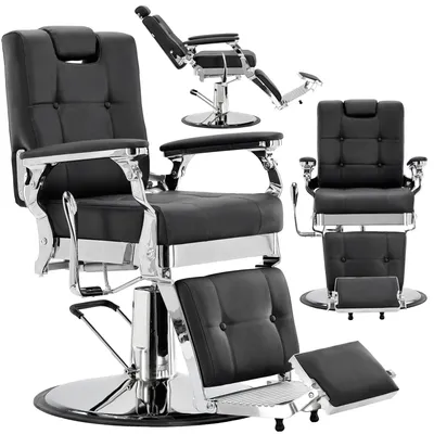 Image de Chaise de coiffeur hydraulique pour salon de coiffure barber shop Grayson Barberking