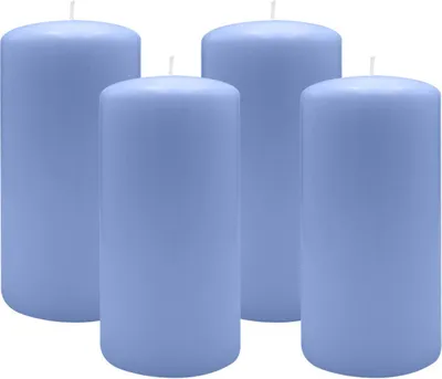 Produktbild von 4er Set Adventskranzkerzen Flieder Ø 100 x 200 mm