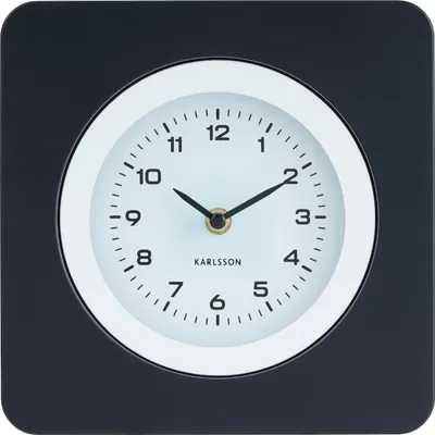 Produktbild von Karlsson - Wanduhr New Vintage - Mattschwarz - 4.4x22x22cm