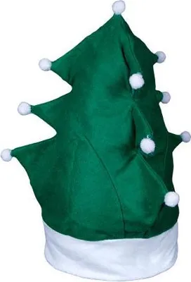 Produktbild von Verrückte Weihnachten – Lustige Weihnachtsmützen für Damen, Herren & Kinder – Schneemann, Tannenbaum, Nikolaus – Witzige Party Mütze Uni Kostüm Accessoire für Weihnachtsfeier & Winterfeste Modell wählen: Tannenbaum