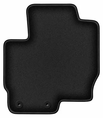 Productafbeelding van Velours bestuurdersmat voor Mitsubishi Colt VII 2008-2012 (hatchback) – zwart, op maat – Wielganizator DURBAN