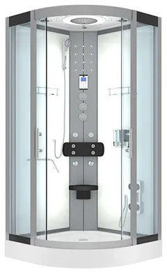 Produktbild von Duschkabine Dusche D58-20T1-EC Komplettdusche Fertigdusche 100x100 cm