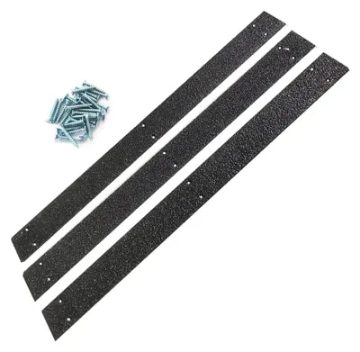 Antirutsch-Gripstreifen für Treppen, 2" x 24", 3 Stück, Aluminium