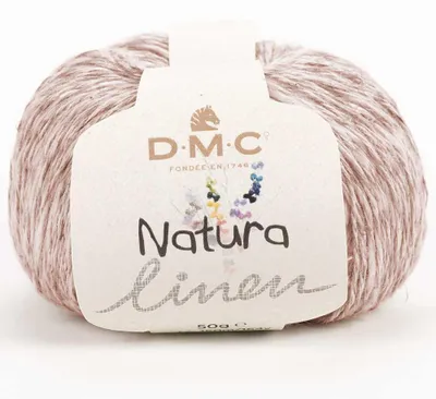 Immagine prodotto di Filato estivo "Natura Linen" di DMC – filato di alta qualità con lino (50 g), colore (134)