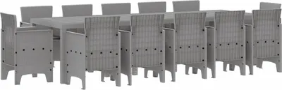 Image de Salon de jardin avec coussins gris clair et anthracite