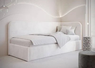 Produktbild von Moebelpaket Bett 100x200 cm, Polsterbett mit Stauraum und Gasdruckfedern, Modern Einzelbett, Kollektion Mario, Rechte Ausführung,