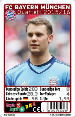 Produktbild von FC Bayern München Quartett 15/16
