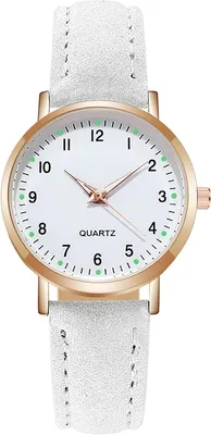 Produktbild von Watch Für Damen, Damen Analog Quarz Uhr mit Leder Armband, Uhren Damen Einfache Business Klassische Armbanduhr Lässig Quarzuhr Kleideruhr Nachtlicht