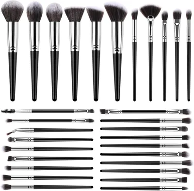 Productafbeelding van Make-up kwasten set 30 stuks, reiskwasten, zachte haren, voor oogschaduw