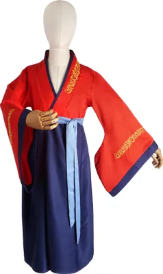 Produktbild von Hanfu Mädchen Kleid | Kinder Kostüm für Mulan Fans | Größe: 120