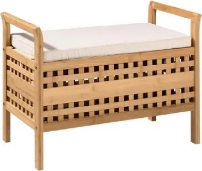 Obrázok produktu pre Kondela Lavica do predsiene s úložným priestorom Tolosa - prírodná / béžová