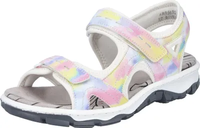 Produktbild von Rieker Damen Sandale bunt Trekking Outdoor gepolstert 68866, Größe:39 EU, Farbe:Weiß