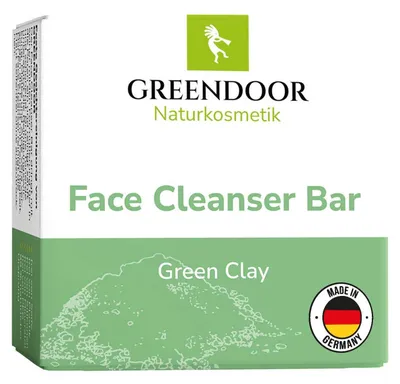 Produktbild von GREENDOOR Face Cleanser Bar Green Clay
