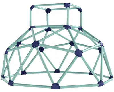 Produktbild von Zimilo Kletterkuppel Ø182,5 cm, UV-beständiger Kletterdom für Kinder 3–8 Jahre, bis 90 kg, Indoor Outdoor Spielgerät, Blau