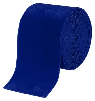 Fluwelen Lint 5,1 cm x 3 m, Marineblau, seidig weich