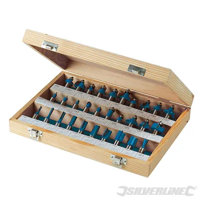 Immagine prodotto di Silverline 580422 Set di punte TCT da 1/2", 30 pezzi