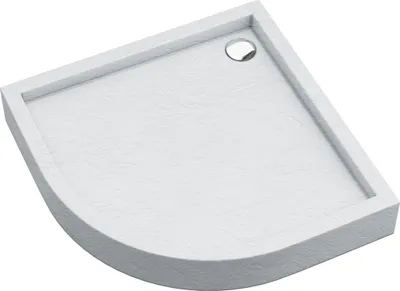 Produktbild von AQUABAD Duschwanne/Duschtasse Elegana mit LeakProtect Technologie White Stone 90x90cm Viertelkreis