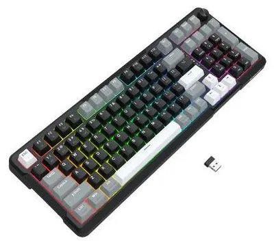 Obrázok produktu pre REDRAGON K742 ARLOKKS, Káblový a bezdrôtový, USB + RF Wireless + Bluetooth, Mechanický spínač kláves, Čierna