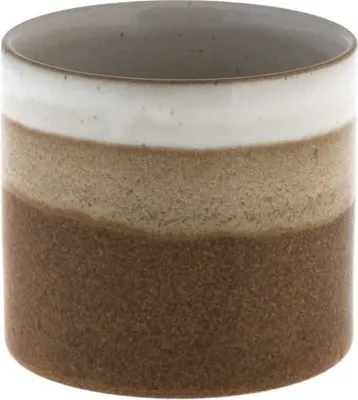 Produktbild von Storefactory Teelichthalter LJUNGARUM braun glänzend | Ø 10x9 cm