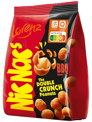 Produktbild von Lorenz NicNac's BBQ, Erdnuss, 529 kcal, 2200 kcal, 35 g, 14 g, 34 g