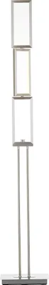 Produktbild von BRILLIANT Standleuchte, 3-flammig Tunar silber IP20 28 Watt dimmbar LED integriert