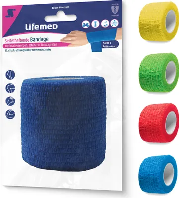 Obrázok produktu pre Lifemed 99117 Samolepiace obväzy Lifemed, 100 mm x 2,8 m
