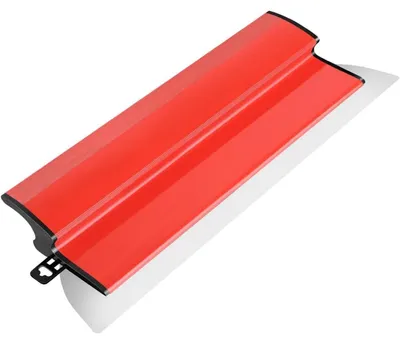 Zdjęcie produktu dla Szpachelka do powierzchni, 40 cm, ostrze ze stali nierdzewnej z ergonomicznym uchwytem, przeznaczona do dekoracji ścian i prac budowlanych