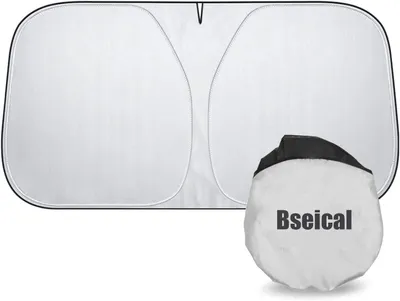 Immagine prodotto di Parasole per parabrezza, protezione UV, 136 x 65 cm, copertura universale per auto