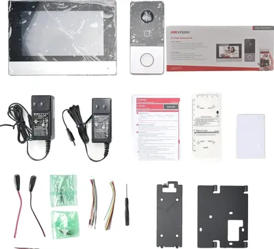 Obrázek produktu pro Dveřní video interkom Hikvision IP, 7palcový dotykový displej, hands-free, DS-KIS603-P