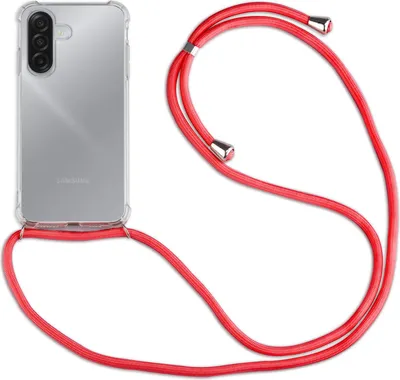 Produktbild von Handykette für Samsung Galaxy A17 Handyhülle mit Band Case Hülle mit Kordel Hand in Rot
