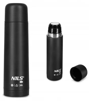 Produktbild von Nils Camp NC3803 Thermos Edelstahl 0,5l Schwarz