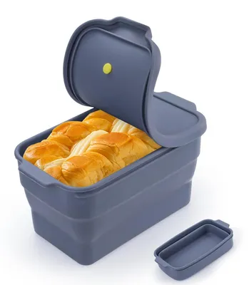 Produktbild von Faltbare Silikon-Brotbackform mit Deckel, Antihaft, 2000 ml