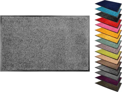 Produktbild von Primaflor Schmutzfangmatte SYDNEY - Grau - 60x80cm - 16 Farben & 9 Größen - Strapazierfähige Türmatte, Rutschfester Türvorleger, Sauberlaufmatte