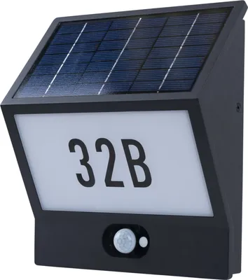 Produktbild von Heitronic Solar-Hausnummernleuchte Andrea