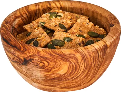 Produktbild von Schüssel ca. 12x4cm Schale Holz Olivenholz Holzschale Salatschüssel Natur