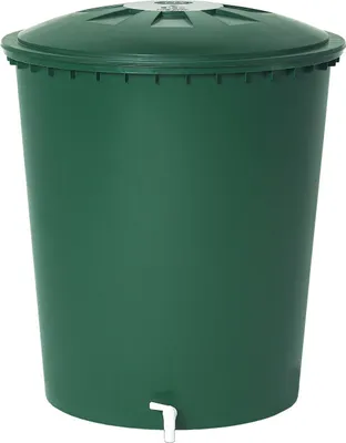 Produktbild von Regentonne 310l rund mit Deckel und Hahn