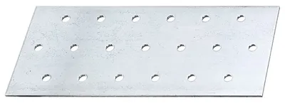 Immagine prodotto di Piastra forata Alberts 838454, zincata Sendzimir, 140 x 60 mm, confezione da 50 pezzi, confezione da 50 pezzi
