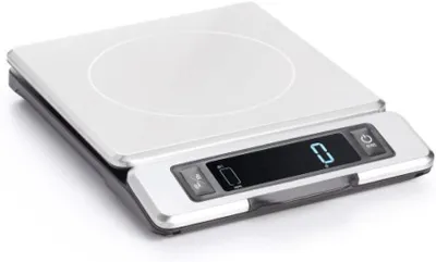 Obrázok produktu pre Kuchynská váha – Digitálna váha – Na odmerovanie porcií – Výsuvný displej – 5 kg – Strieborná