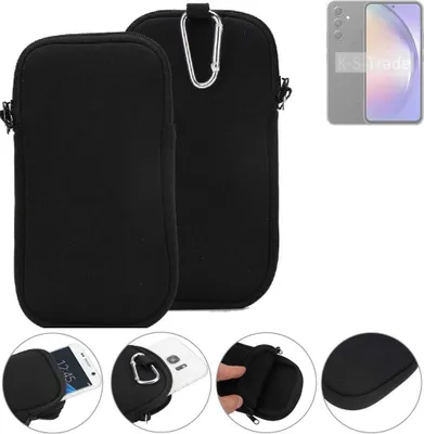 Produktbild von K-S-Trade Neopren-Hülle Handyhülle kompatibel mit Samsung Galaxy A54 5G Schutzhülle Neoprenhülle Sleeve Schutz-Hülle Gürtel Tasche Case Holster