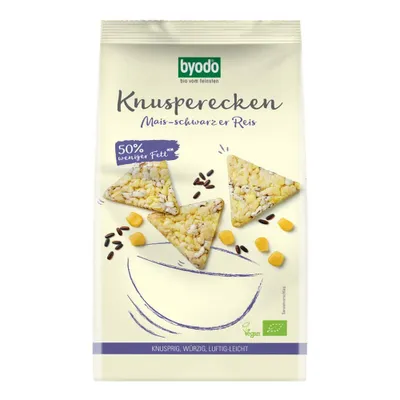 Produktbild von Byodo Bio Knusperecken Mais-schwarzer Reis 90 g